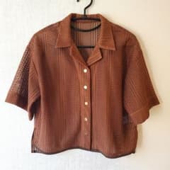 nano universe LB.03／ラッセルレース開襟シャツ 半袖 - メルカリ