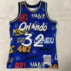 ミッチェルアンドネス NBA シャキールオニール マジック ユニフォーム M 青 ミッチェルアンドネス NBA シャキールオニール マジック ユニフォーム