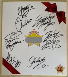 EVNNE 全員サイン入り色紙 フォーエイト 48 再生特典 全員直筆サイン入り色紙 - メルカリ