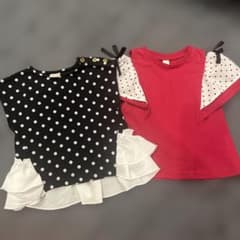 petit mine ＆ アプレレクール 90ドット2着セットのサムネイル