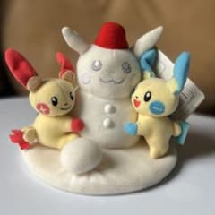 ポケモン プラスル・マイナン ぬいぐるみ クリスマス TOMY 雪だるま