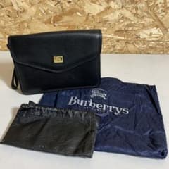 Burberrys バーバリー クラッチバッグ ブラック 中少し汚れ有りのサムネイル