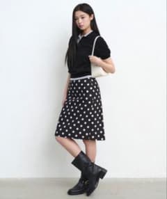 MUSINSA STANDARD WOMAN ポルカドットニーレングススカート