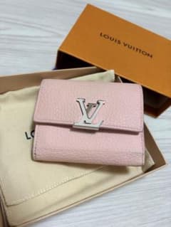 LOUIS VUITTON ピンク 三つ折り財布　カプシーヌのサムネイル