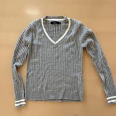 AZUL by moussy リブニット Vネック Sサイズのサムネイル