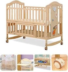 木製多機能ベビーベッド/12歳まで使用可のサムネイル