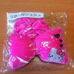【値下げ】ハローキティ☆リボン付きシュシュのサムネイル