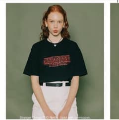 ストレンジャーシングス Tシャツ Netflix ロゴ 黒 海外ドラマ 古着のサムネイル
