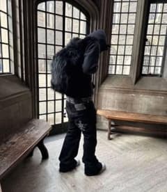 MIKADO着 ファーリュック 黒 opium y2k fur backpack - メルカリ