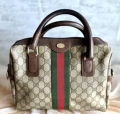 と*も様 GUCCI ヴィンテージ品　オールドグッチ ボストンバッグ シェリーラのサムネイル