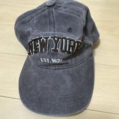NEW YORK ロゴ刺繍 キャップ グレーのサムネイル