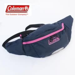 Coleman ボディバッグ ウエストポーチ ネイビー ピンクのサムネイル