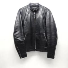 HAROLD'S GEAR シングルライダースジャケット ブラック M 馬革 - メルカリ