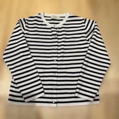 BEAMS ボーダーカーディガン 長袖のサムネイル