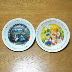 【値下げしました】赤毛のアン、フランダースの犬平皿2枚セット(バラ売り可能)のサムネイル