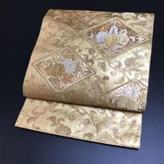 8136］袋帯 美品 鳳凰桐花唐草文 金銀糸 六通 正絹 着物 フォーマル