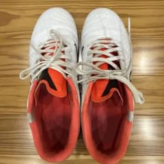 値下げNIKE サッカーシューズ スパイク ホワイト オレンジのサムネイル