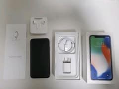 iPhone X Silver 256GB SIMフリー　SIMロック解除済みのサムネイル