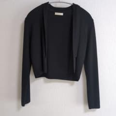 l'armoire de luxe 長袖ボレロ ブラック 38 日本製