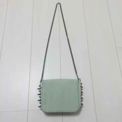 ZARA ザラ ショルダーバッグ クラッチバッグ ミントグリーン スタッズのサムネイル