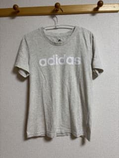 adidas アディダス ロゴ 半袖 Tシャツ グレーのサムネイル