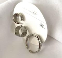 New ear cuff, non-pierced earrings, silver, for women.
