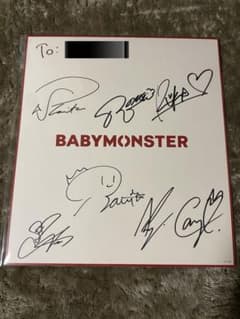 babymonster 直筆 サイン 2/2 ps付き BABYMONSTER 全員サイン - メルカリ