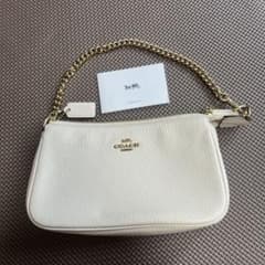 COACH ハンドバッグ ホワイト チェーンストラップのサムネイル