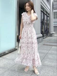 snidel Sustainableプリーツフリルワンピース 0のサムネイル