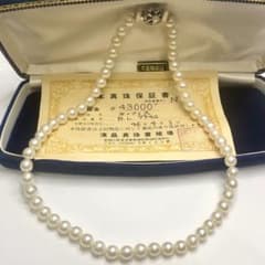 テリ強！本真珠 アコヤ真珠 ネックレス 玉径7.6mm 留め具SILVER - メルカリ