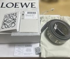 LOEWE Dリングロゴベルト アスファルトグレー　美品 LOEWE Dリングロゴベルト アスファルトグレー 美品 - メルカリ