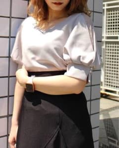 【新品未使用品】5分袖 レース袖のサムネイル