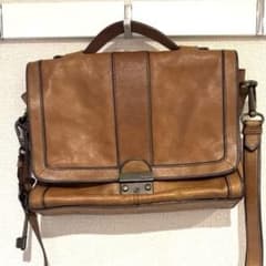 値下げ　新品　FOSSIL（フォッシル）本革レザーハンドバッグ
