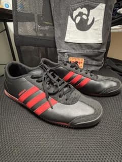 adidas NEO Label 黒赤スニーカー 27cm 2014年製 レトロのサムネイル