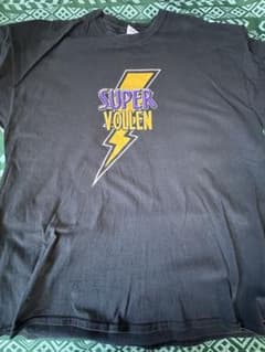古着 SUPER VOLLEN プリントTシャツ ブラック