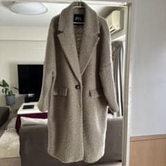 ZARA 未使用　ブークレー　オーバー　チェスターコート　ボア　アイボリー org.jpg?w=1500&h=1500