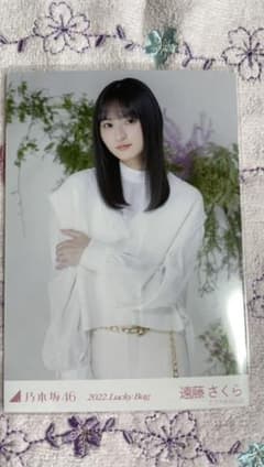 乃木坂46 生写真 LuckyBag オールホワイトコーデ 遠藤さくら チュウのサムネイル