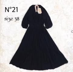 未使用タグ付き✨N°21 ロングワンピース シルク混 Aライン 定価13.5万  