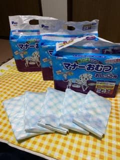 男の子のためのマナーおむつ　中大型犬用　24枚入×3袋＋バラ5枚のサムネイル