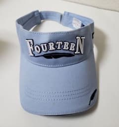 フォーティーン Fourteen サンバイザー ゴルフ ライトブルー 美品のサムネイル