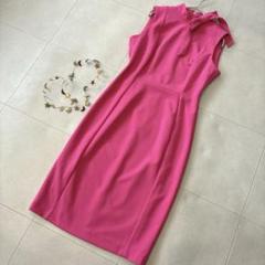 美品 カルバンクライン♡リボンモックネック ノースリーブタイト