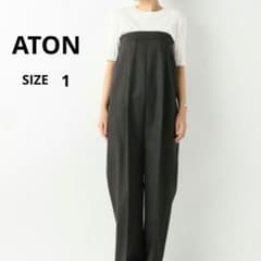 【ATON】WOOL DOUBLEベアトップウールオールインワン☆サイズ1☆美品 m27834085212_1.jpg?1762527859