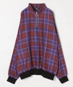 HARE ハーフジップ タータンチェックプルオーバー S リングジップのサムネイル