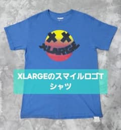 XLARGE グラフィック Tシャツ ブルー Mサイズ　古着　おしゃれのサムネイル