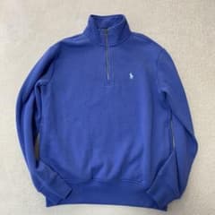 ポロラルフローレン ハーフジップ スウェット トレーナー 現行 QRコードタグ ポロラルフローレン 現行QRタグ ハーフジップ スウェット 裏起毛