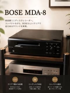 動作確認済】BOSE MDA-8 MDデッキ 電源ケーブル付 - メルカリ