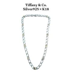 Tiffany&Co.シルバー925×K18コンビフィガロチェーンネックレス - メルカリ