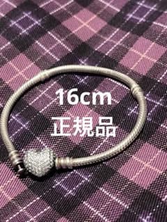 PANDORA パンドラ ハートモチーフ ブレスレット シルバー 16cm - メルカリ