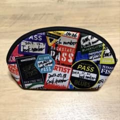 back number スタッフパス柄ラウンドポーチのサムネイル