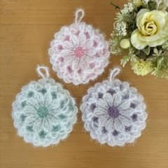 ハンドメイド　スセミたわし　エコたわし　ホッパンスセミ　キッチンたわしのサムネイル